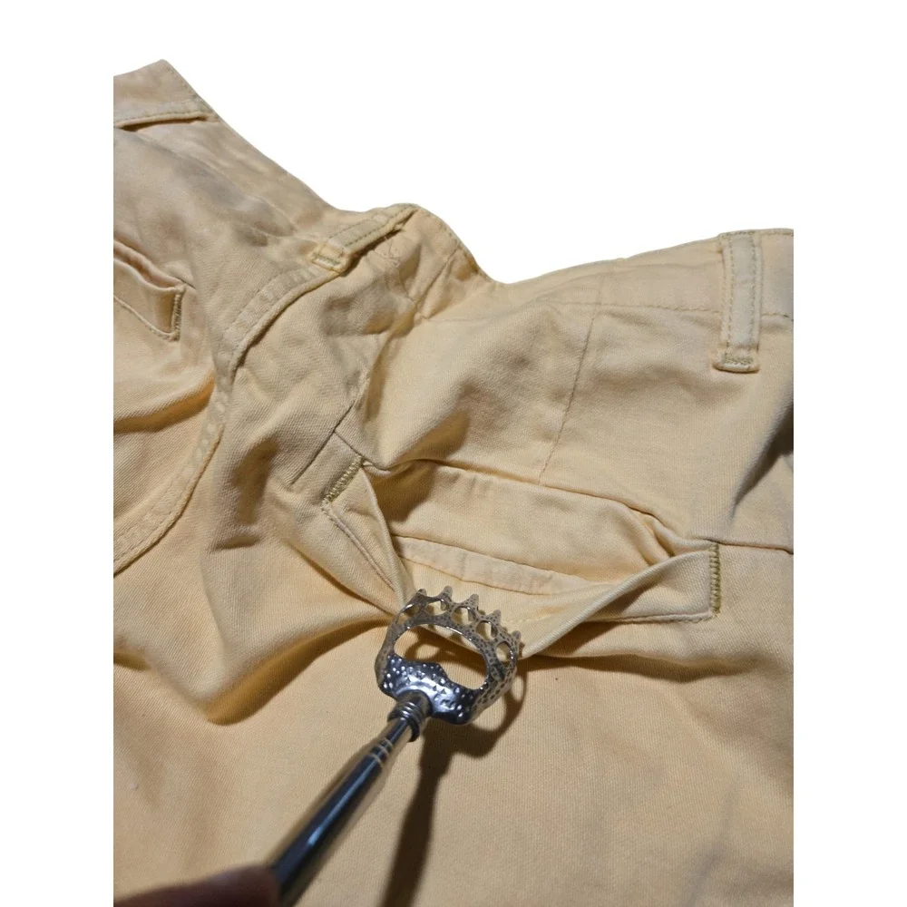 Free People Light As Spring Wide Leg Pleated Pants Straw High Rise Size 2 NEW - Picture 15 of 15